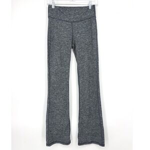 Aerie Chill Play Move Space Dye Flare Leg Leggings Gray Womens Small Short